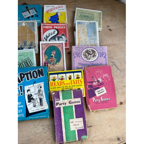 217 - Group of Vintage & Antique Party Games Boxed