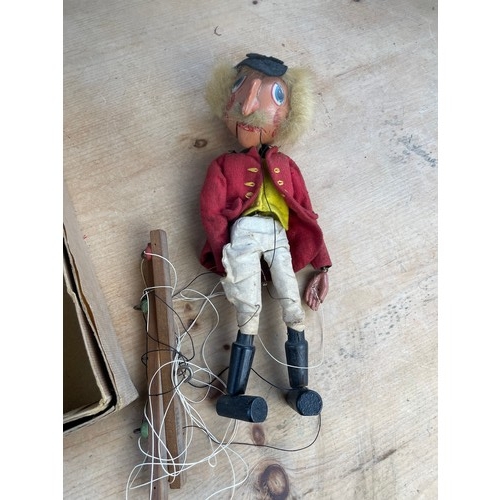 Vintage Pelham Huntsman Puppet with Box