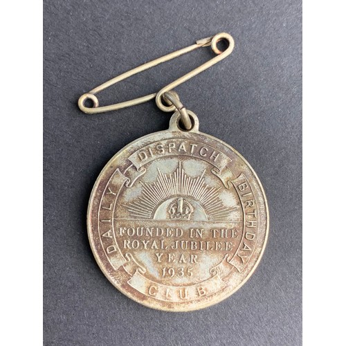 221 - 1935 Daily Dispatch Birthday Club Medal