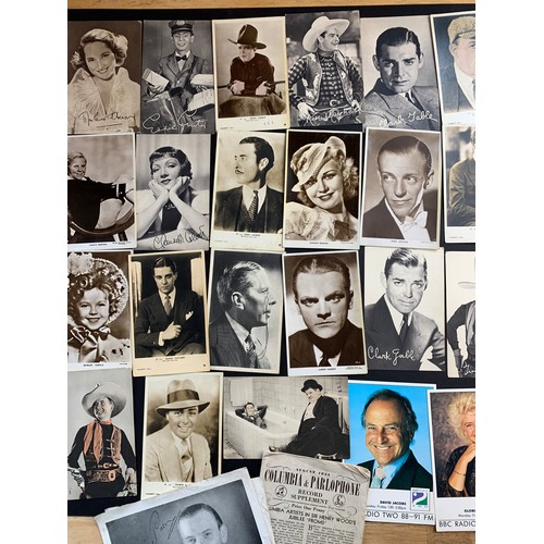 224 - Vintage Celebrity Series and Similar Postcards and other ephemera - Clark Gable, Ginger Rogers, Jame... 