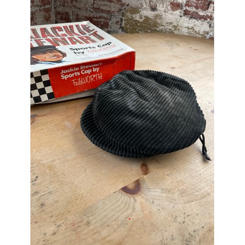 230 - Vintage Boxed Jackie Stewart Sports Cap By Failsworth