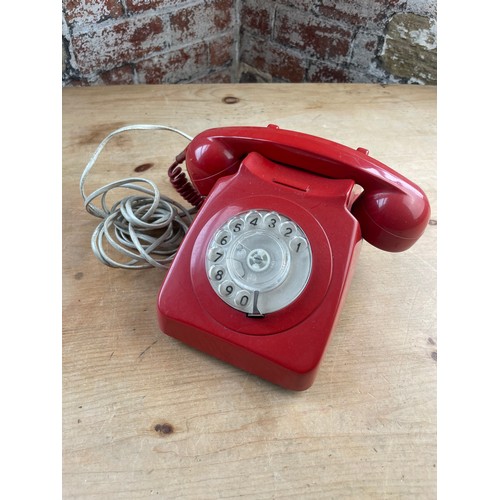 242 - Vintage Red Telephone Working