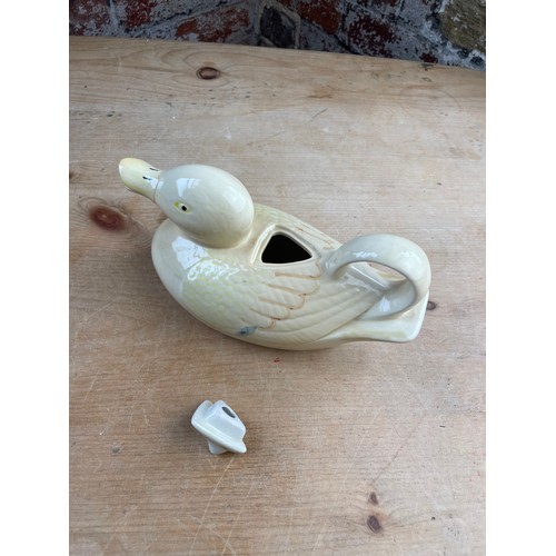 247 - Vintage STP Fine Porcelain Duck Teapot