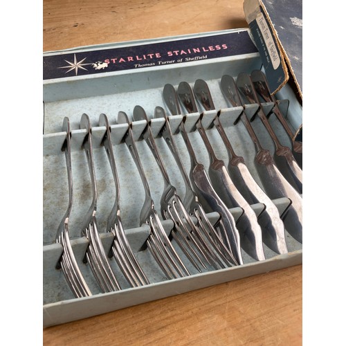 248 - Thomas Turner of Sheffield Starlite Stainless Cutlery Set Boxed