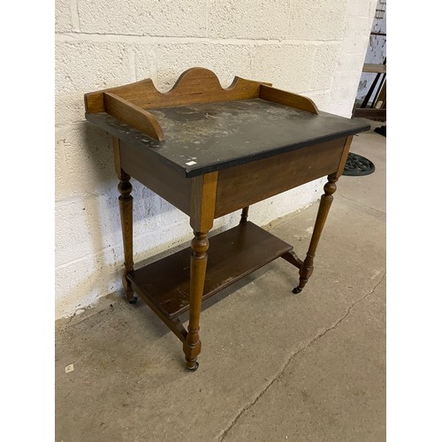 424 - Antique Marble Top Washstand