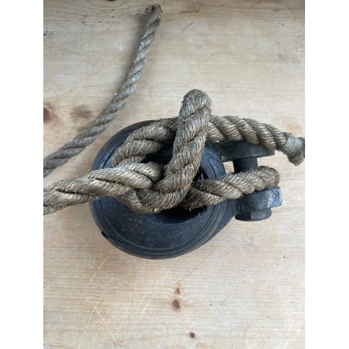 254 - Antique Ships Rigging Deadeye