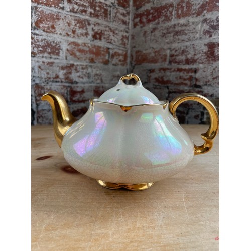 270 - Ellgreave Burslem Iridescent Lustre Tea Pot