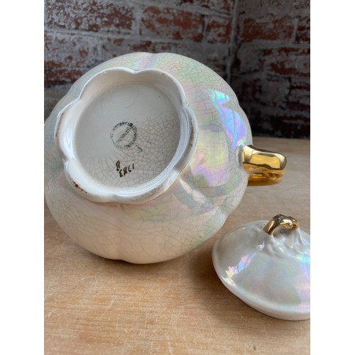 270 - Ellgreave Burslem Iridescent Lustre Tea Pot