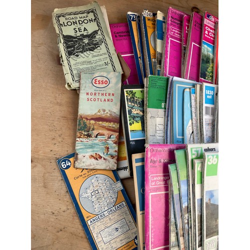 233 - Quantity of Vintage Maps Inc Ordnance Survey