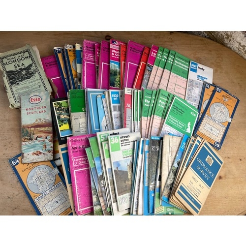 233 - Quantity of Vintage Maps Inc Ordnance Survey