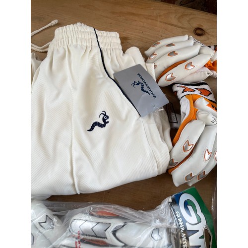 403 - Gunn & Moore Hero, Kookaburra Kahuna Carnage Cricket Gloves New, 2 Pairs of Cricket Trousers & Glove... 