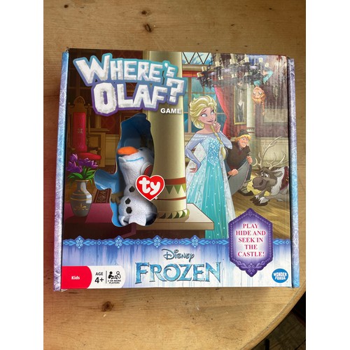 359 - New Boxed & Sealed Disney Frozen Games Inc Where's Olaf  etc.