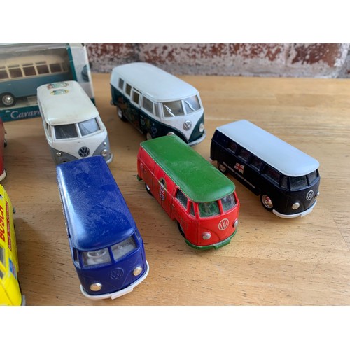 138 - Collection of Volkswagen Transporter T2's - various scales and makes