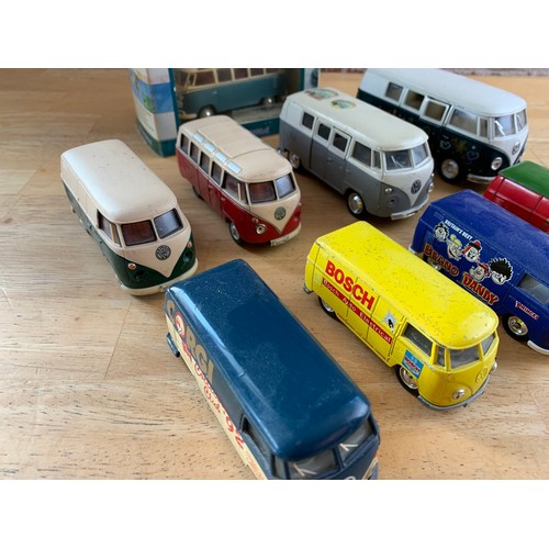 138 - Collection of Volkswagen Transporter T2's - various scales and makes