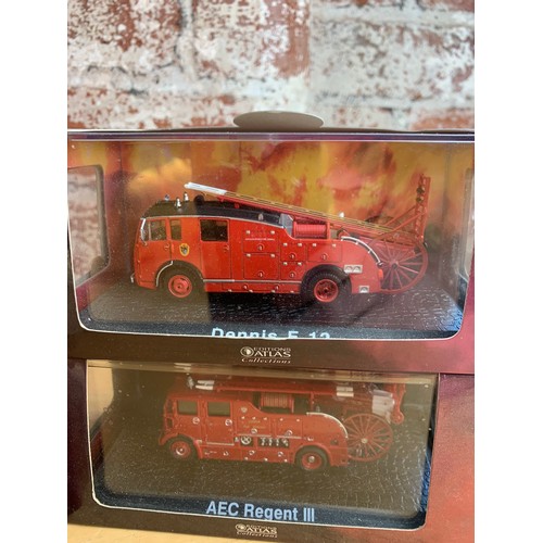 83 - Atlas Editions Mint Fire Engines (Lot 2)