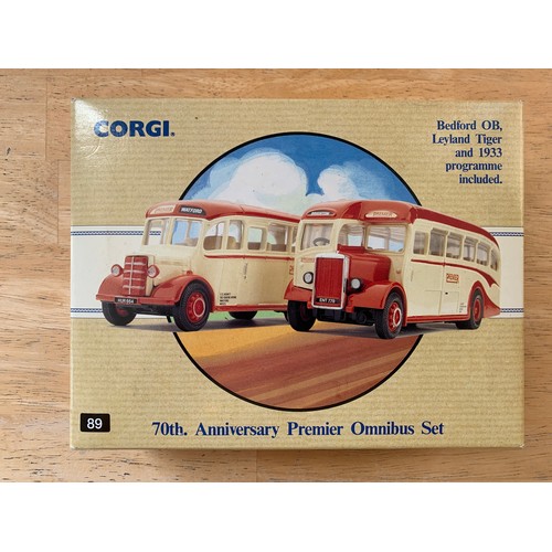 102 - Corgi 70th Anniversary Premier Omnibus Set - Bedford OB and Leyland Tiger