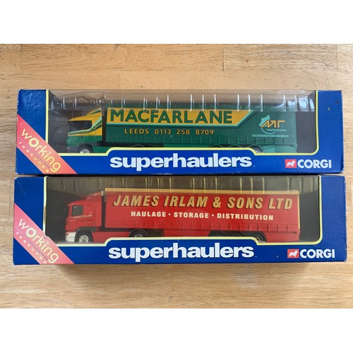 116 - Two Corgi Superhaulers Artic Trucks - Macfarlane and James Irlam