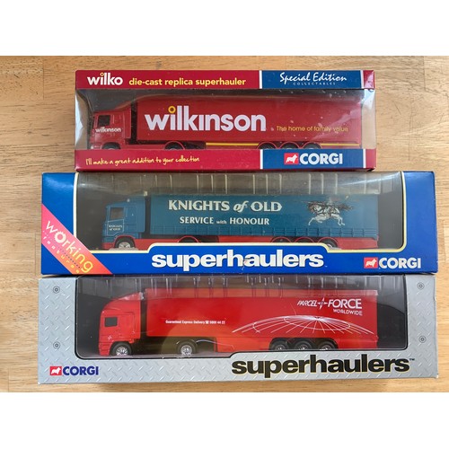 117 - Three Corgi Trucks - Two Superhaulers and Special Edition Wilkinson Liveried