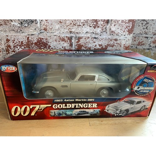 123 - Various James Bond 007 Themed Vehicles inc. Large Die Cast Aston Martin DB5