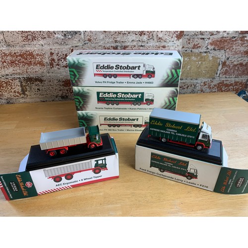 127 - Atlas Editions Eddie Stobart Trucks - Some excellent, others good but displayed condition