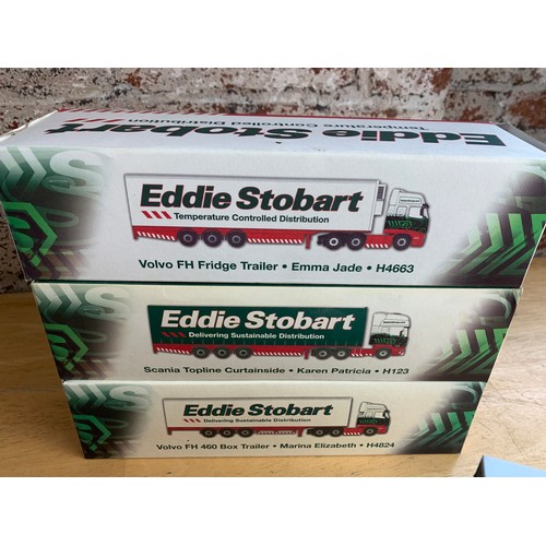127 - Atlas Editions Eddie Stobart Trucks - Some excellent, others good but displayed condition