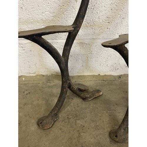 429 - Antique Cast Iron Bench Ends