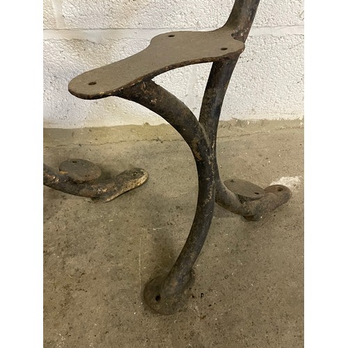 429 - Antique Cast Iron Bench Ends