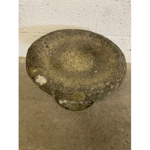 328 - Old Cast Stone Bird Bath