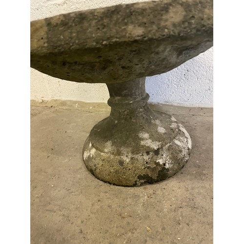 328 - Old Cast Stone Bird Bath