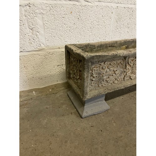 329 - Weathered Cast Stone Planter