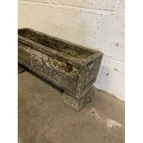 330 - Weathered Cast Stone Planter