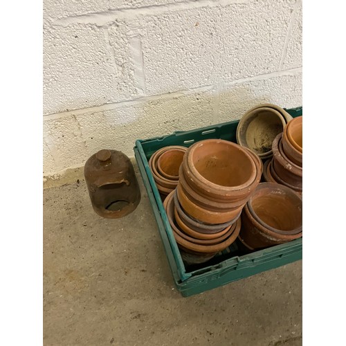 331 - Crate of Terracotta Plant Pots