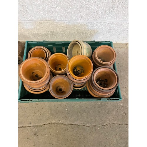 331 - Crate of Terracotta Plant Pots