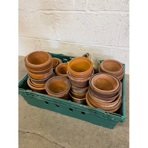 331 - Crate of Terracotta Plant Pots