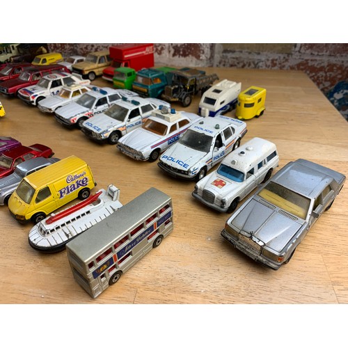 109 - Large Collection of Mostly Play Worn Vintage Matchbox Vehicles