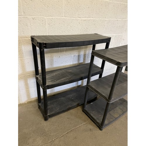 339 - Two Plastic Greenhouse or Garage Shelving Units