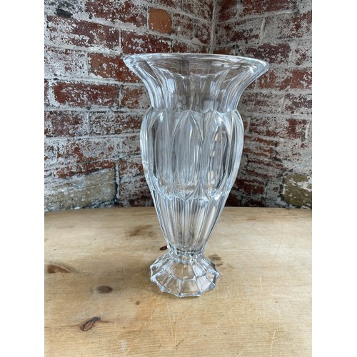 314 - Large 40cm Shannon Irish Crystal Vase 40cm Tall Very Heavy