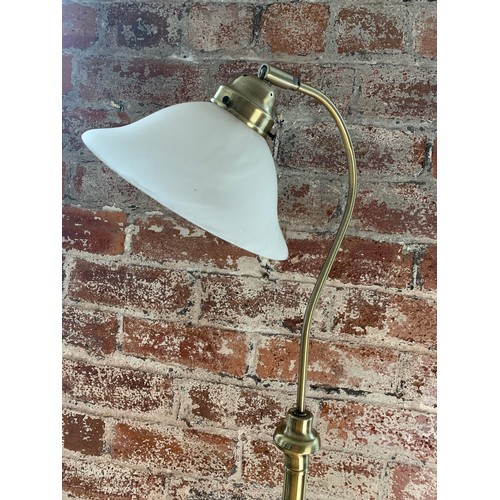 409 - Standard Lamp with Glass Shade