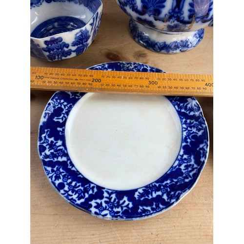 303 - Group Of Antique Blue & White China