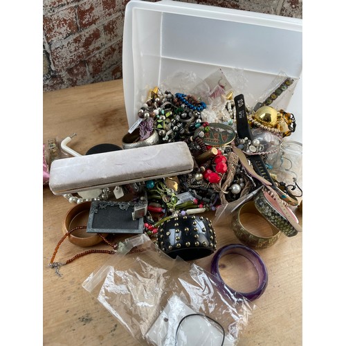 295 - Large Box of Costume Jewellery