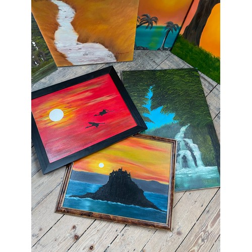 371 - Seven Original Signed Paintings