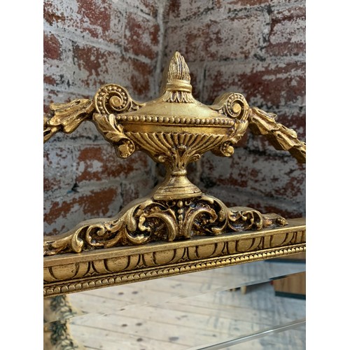 415 - Gilt Framed Bevelled Glass Mirror With Cut Glass Detailing