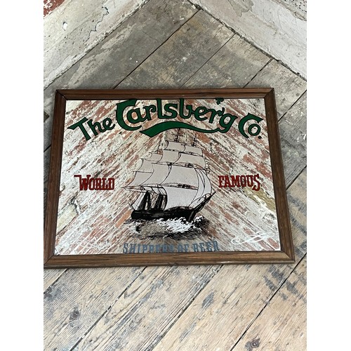 294 - Vintage The Carlsberg Co Mirror