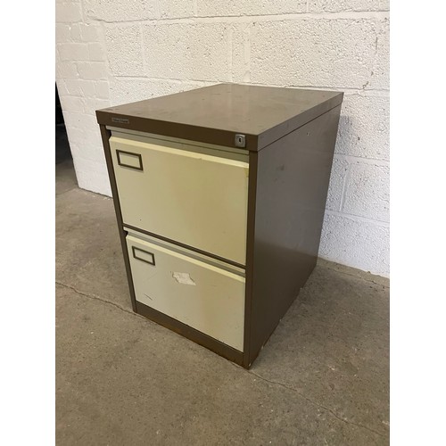 412 - Vickers Two Draw Metal Filing Cabinet