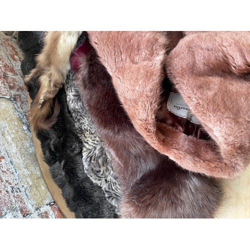 294 - Vintage Fur Stoles & Faux Fur Stoles