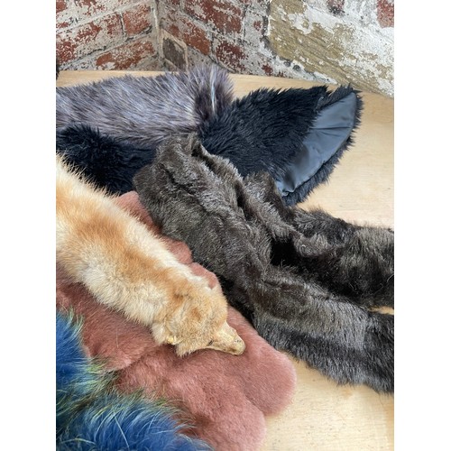 294 - Vintage Fur Stoles & Faux Fur Stoles