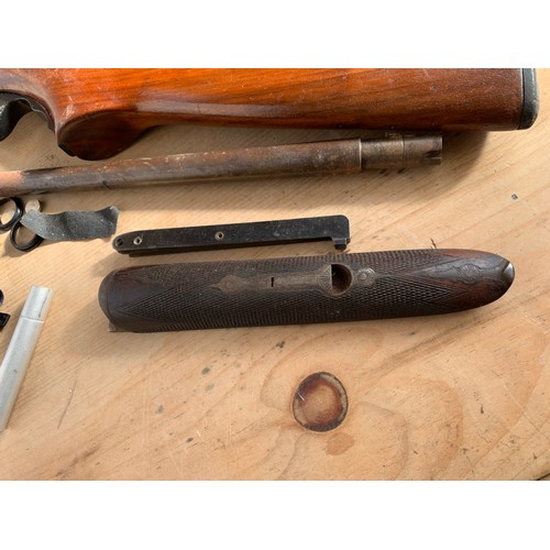 275 - Various Air Rifle Parts inc. Two Stocks, Barrel, Trigger Mechanism etc. and Shotgun Slim Forend