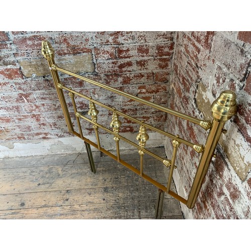 406 - Single Bed Brass Detail Headboard