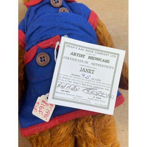 2 - Deans Bears, Deans Rag Book Company Limited Artist Showcase Bears. John (30/1500) & Janet (95/1500) ... 