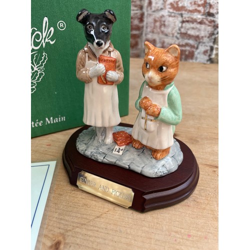 125 - Beswick Ginger & Pickles Figure. Boxed Limited Edition No.365 With Plinth & COA